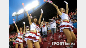 [포토] 치어리더, 비키니 생각나는 의상