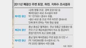 폐광산 30곳서 중금속… 하천마다 ‘붉은 몸살’