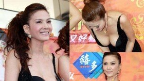 딩궈린, 파격 노출에 ‘깜짝!’… “조심성 없어, 의도적?”
