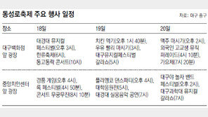 [대구/경북]주말 동성로엔 ‘한류’가 들썩들썩… 23회 동성로축제 20일까지