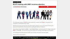 비에이피-2NE1, K-POP 열풍 속 ‘매시업’ 영상 화제