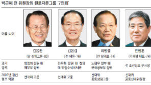 박근혜 측면지원 원로자문그룹 ‘7인회’ 주목