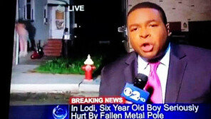 뉴스 방송 망친 남자 “추락사고 소식 전하는데 팬티 바람으로…”