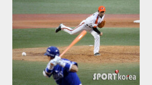 [포토] 박찬호 ‘승엽아 너라도 치기 힘들껄’