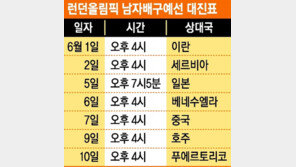 “런던행, 이젠 남자배구다”