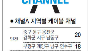 [인천/경기]채널A 지역별 케이블 채널