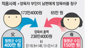월급 400만원 남편-150만원 아내 이혼하면 15세-8세 두 자녀 양육비는?