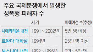 국제사회 ‘분쟁지역 성범죄와의 전쟁’