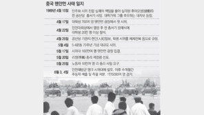 “톈안먼을 잊지 말자, 상복 입고 묵념하자”