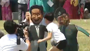 [뉴스A]‘이 대통령 모형 때리는 아이들’ 北, 어린이까지 동원해 대남 비방