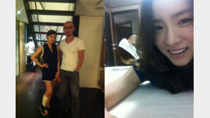 신세경 다리 깁스, “다쳤지만 해맑은 미소 여전”