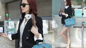 엄지원, 공항패션도 귀여운 핫팬츠+우윳빛 각선미