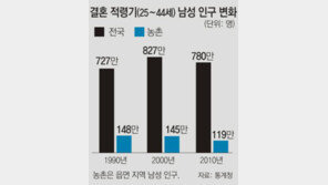 장가 갈 농촌 총각 10년새 33% 급감… 지자체 “국제결혼 지원금 남아돌아요”