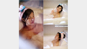 김하늘, 아찔한 거품목욕…‘男心 흔들’ 