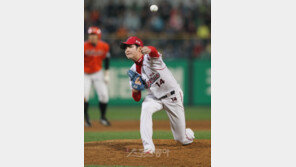 KIA 진해수 공 한개로 승리