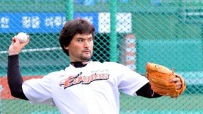 [포토] 박찬호, 앙증맞은 표정으로 진지한 훈련