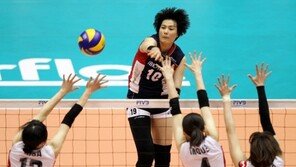 [포토] ‘런던 기대주’ 김희진, 철벽수비에 빈틈공략