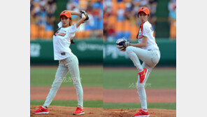 오초희, 요염한 S라인 포즈…시구는 굴욕?