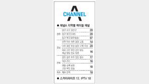 [광주/전남][전북][제주]채널A 지역별 케이블 채널