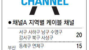[부산/경남]채널A 지역별 케이블 채널