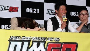 [SD포토] 웃다 지쳐 쓰러진 고현정…다시 한번 정수리 개그? 