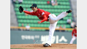 [포토] ‘완벽투’ 김광현, 포즈도 남달라