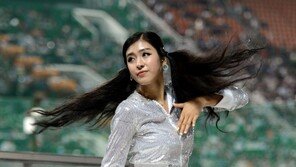 [포토] 치어리더, 귀여운 양갈래+각선미 男心 매료