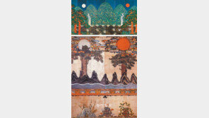  [O2/민화의 세계]일월오봉도(日月五峯圖)의 서민버전, 일월부상도(日月扶桑圖)