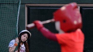 [포토] 배트걸, 턱돌이가 배트 뺏었나? ‘뾰루퉁~’