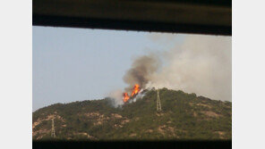 아차산, 산불 발생…바람 타고 구리시까지 번져 ‘진화 중’