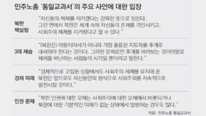 민주노총 ‘통일교과서’ 北체제 옹호 글 논란