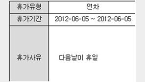 솔직한 휴가 사유, “아빠가 사장님이라도 이건 좀…”