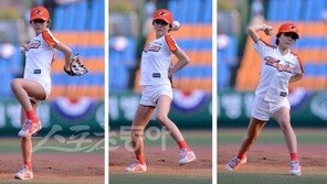 [포토] 시현, 예쁜 얼굴·노래만큼 아찔한 ‘시구’