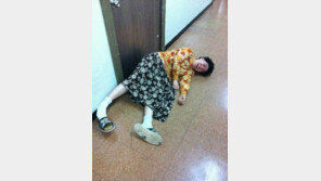 박지선, 남자 후배 안으려다…‘꽈당 굴욕’