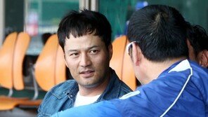 [포토] 탤런트 김성민 ‘목동 야구장엔 왠일로?’