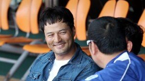 [포토] ‘마약 파문’ 김성민, 야구장엔 무슨 일로?