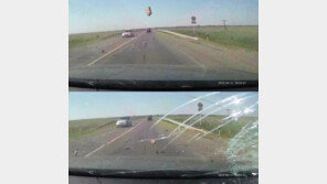 [영상] 운전 중 벽돌 갑자기 날아와 조수석女 사망