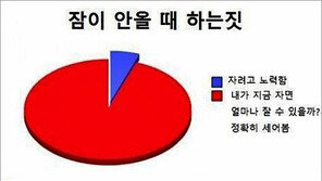 잠 안 올 때 하는 짓, “나만 그런 게 아니었네”