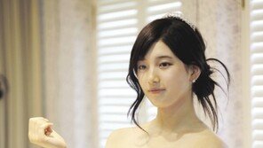 수지, 웨딩드레스 입고 여신 포스 ‘다른사람 같아’