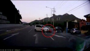 [영상] 좌회전 김여사, 역주행에 오토바이 사고 유발
