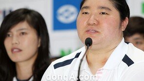 [SD포토] 올림픽 미디어데이, 질문에 답하는 장미란