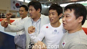 [SD포토] 양학선, 주먹 불끈 쥐고 ‘화이팅!’