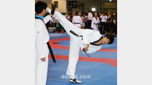 [SD포토] 태권도 차동민, 명품 발차기로 女心 제압