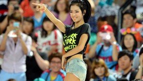 [포토] 롯데 여신 박기량, 이상형 발견? 