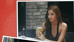 한채영, 가슴골 드러낸 노출 의상 ‘눈길’… “맥주 마실 분~”