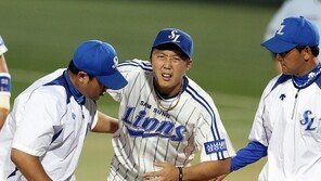 [포토] 배영수, 표정만으로도 알 수 있는 고통