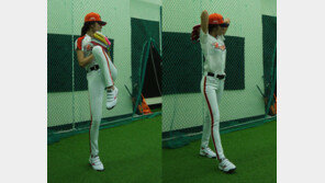 한혜진 시구 연습, “완벽 와인드 업! 역시 그냥 나온 폼이 아니었네!”