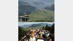 오픈 케이블카 첫 운행 “1950m  상공을 느릿느릿 소름 돋네”