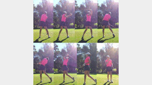 ‘명품 몸매’ 이태임 골프 연습 영상 화제 ‘아찔한 스윙’