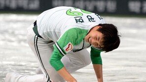 김광현 어깨 부상 빗속 세리머니 탓!